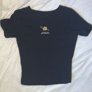 Black hollister baby tee